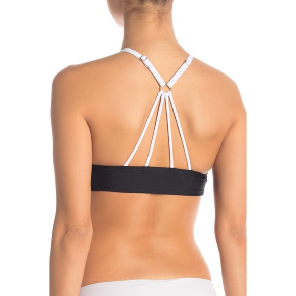 SOLD adidas Womens Strappy Back Black White Bikini - Picture 2 of 6